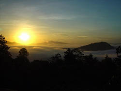 A spectacular Sunrise seen from one of the observation towers. Photo By O. Fung