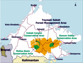 Sabah Map. 